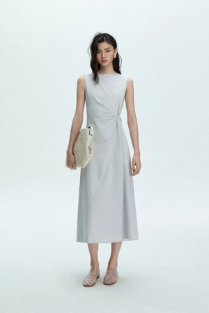 Sophisticated sleeveless vest dress for events or office