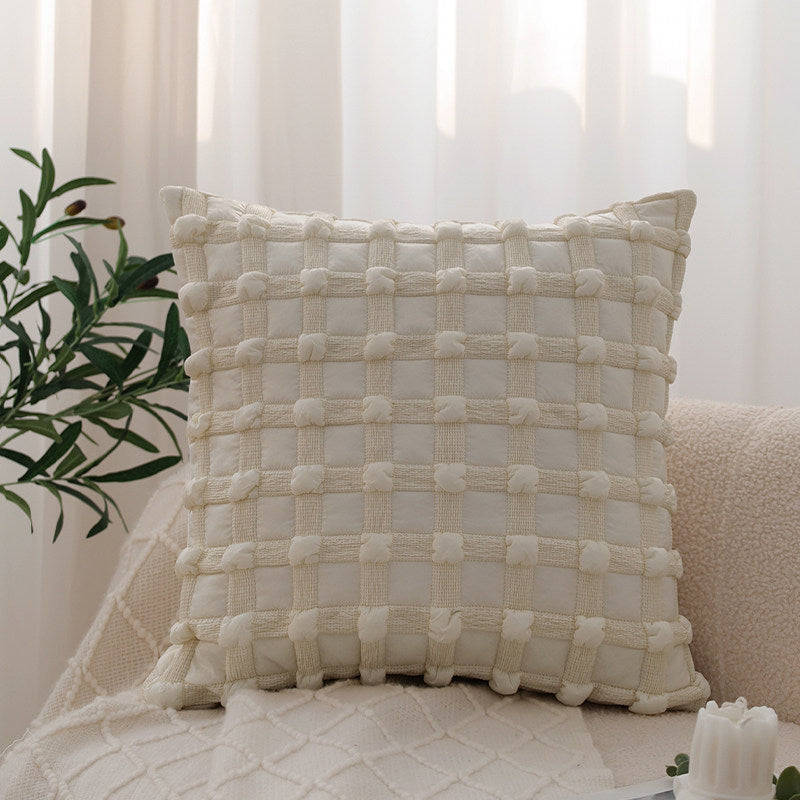 French Pillow Cover, Vintage Patterned Cushion Case for Sofa Decor