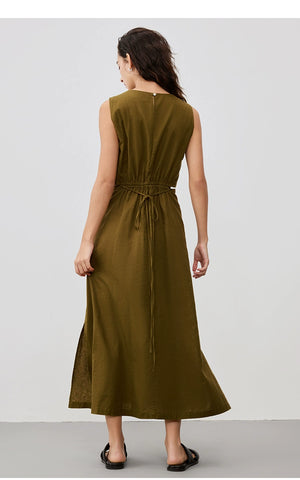 Taileroom sleeveless midi in breathable fabric