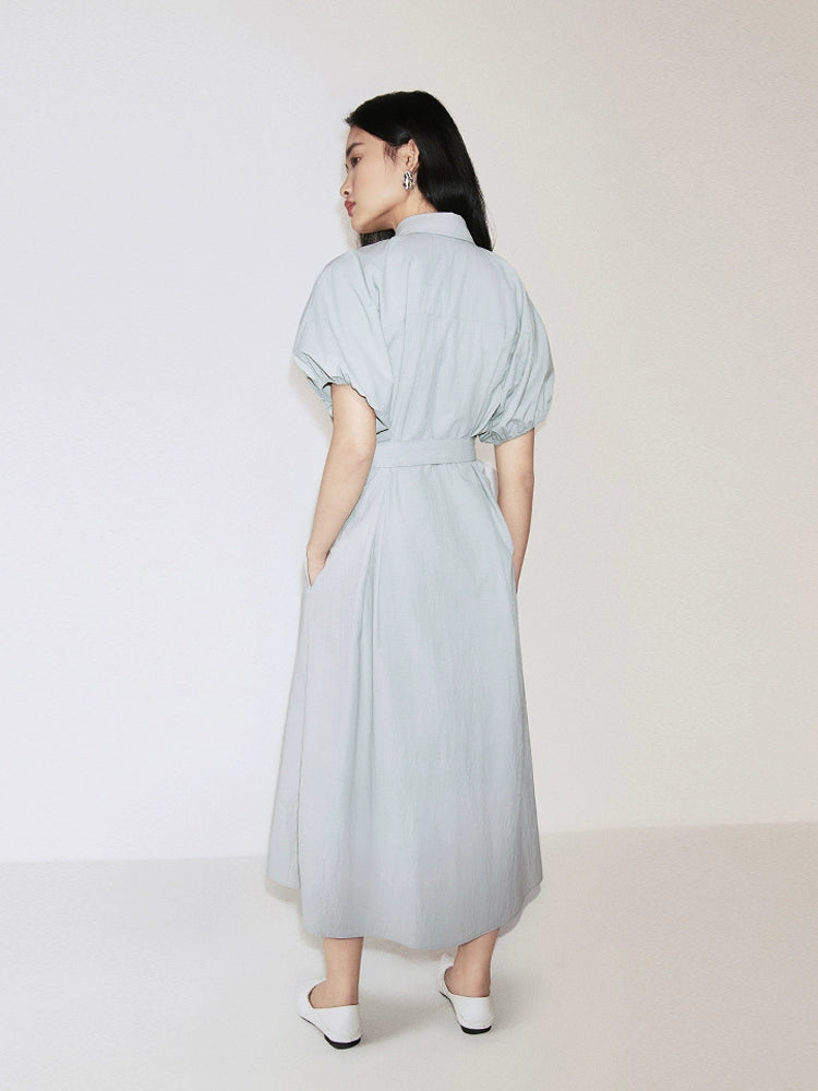 Two-piece dress set in soft resort fabric