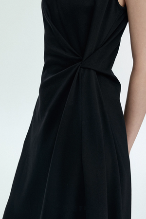 Sophisticated sleeveless vest dress for events or office