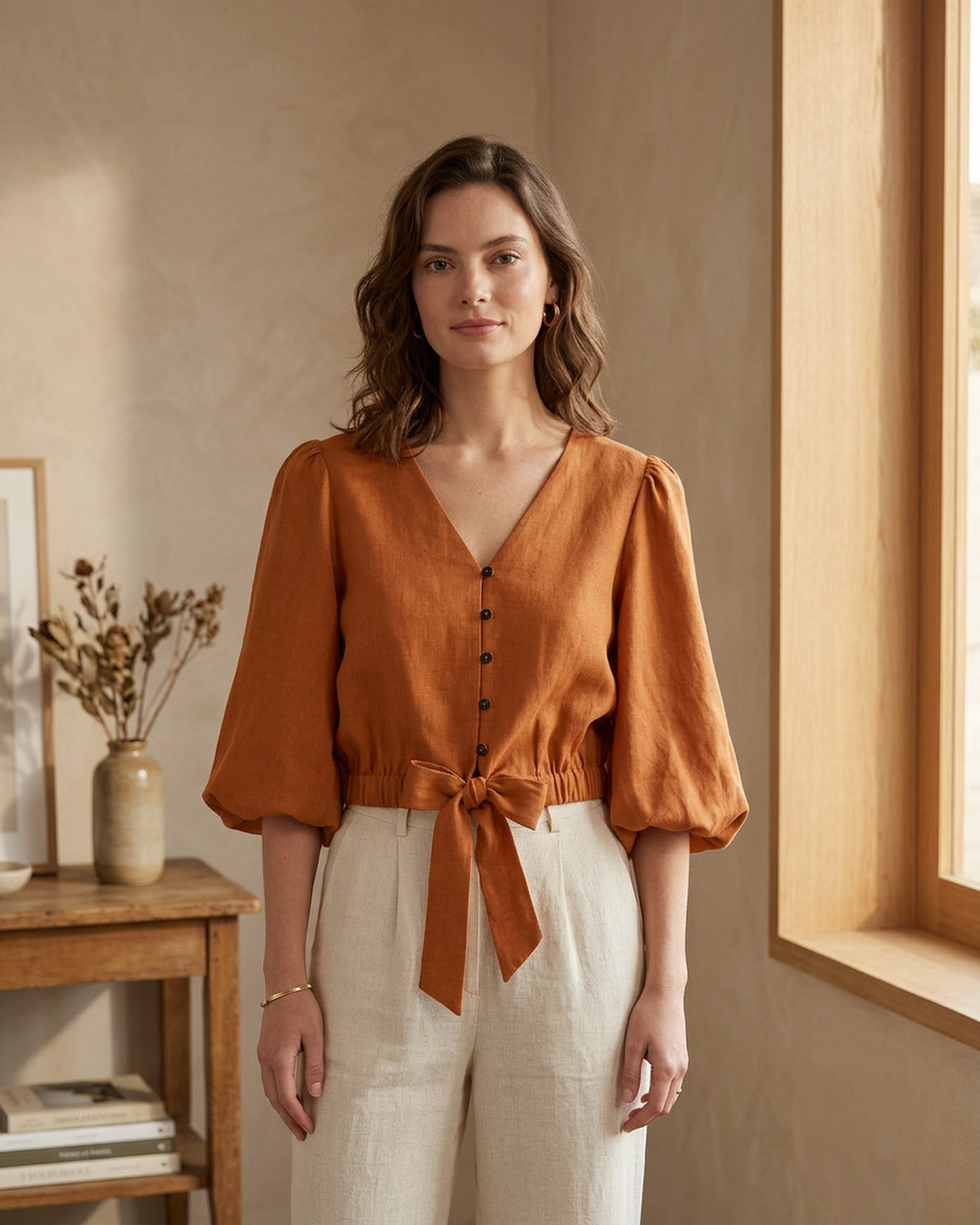 How to Style One Linen Top Two Ways