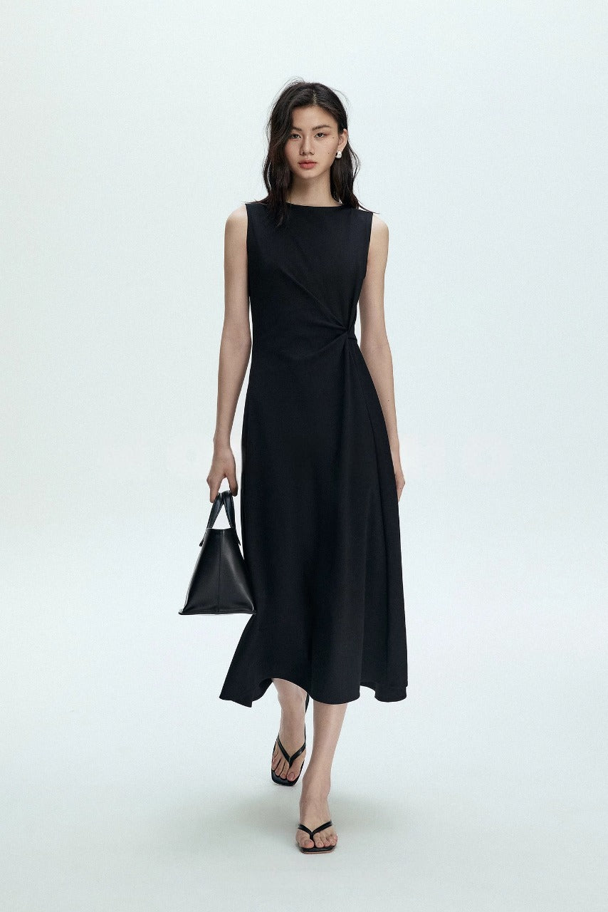 Taileroom minimalist slim-waist summer dress