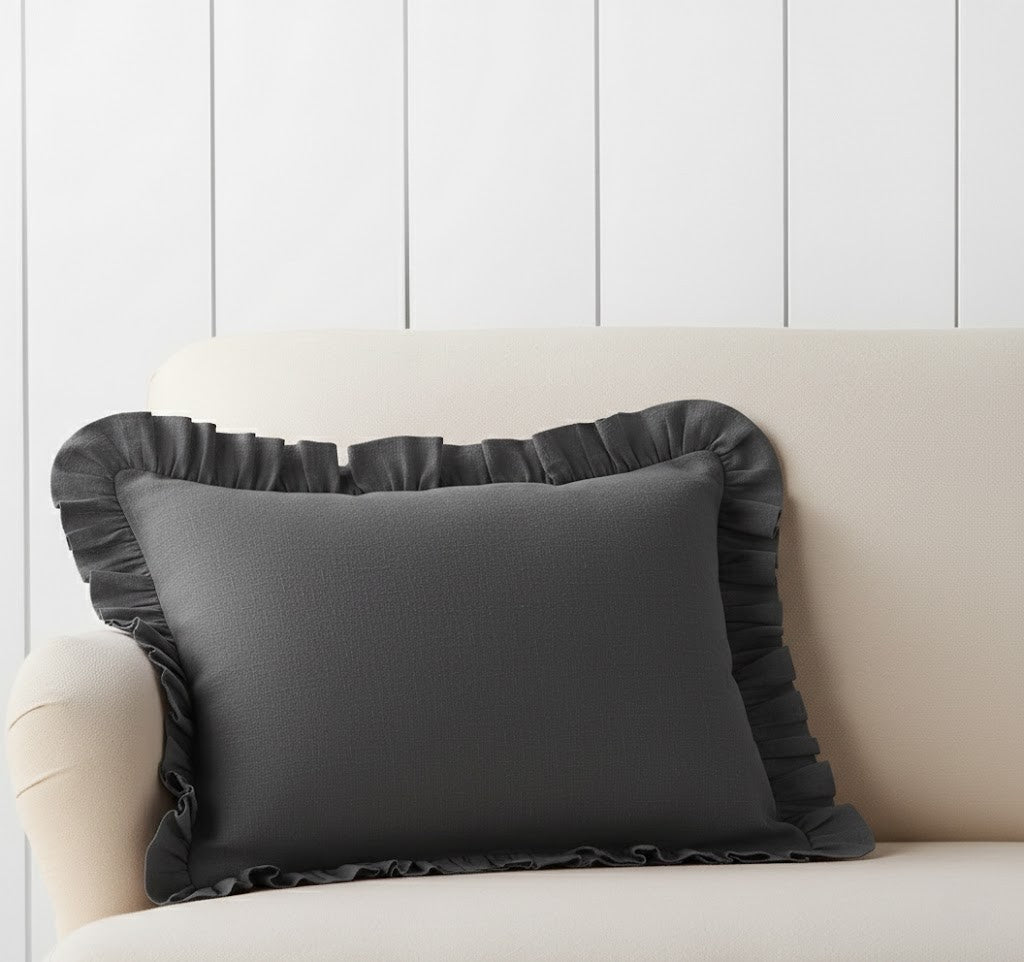 Lumbar Pillow Cover - Textured Decorative Cushion