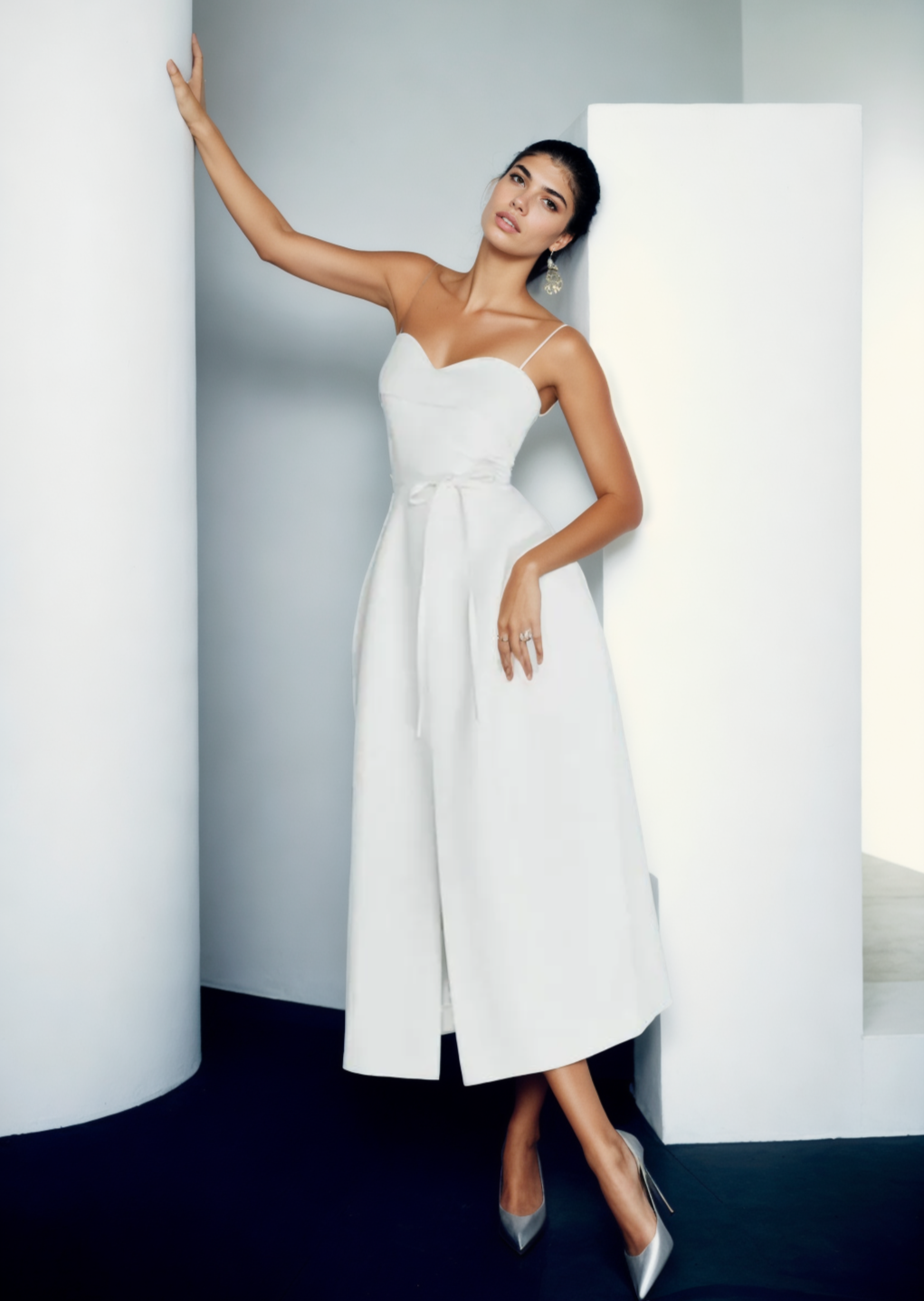 Zephyr simple A-line spaghetti strap dress