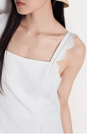 Side view highlighting soft cotton flow and trim details