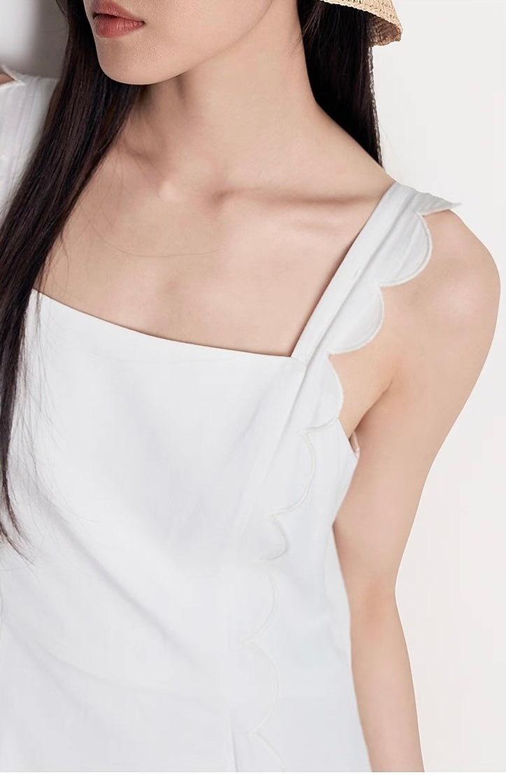 Side view highlighting soft cotton flow and trim details