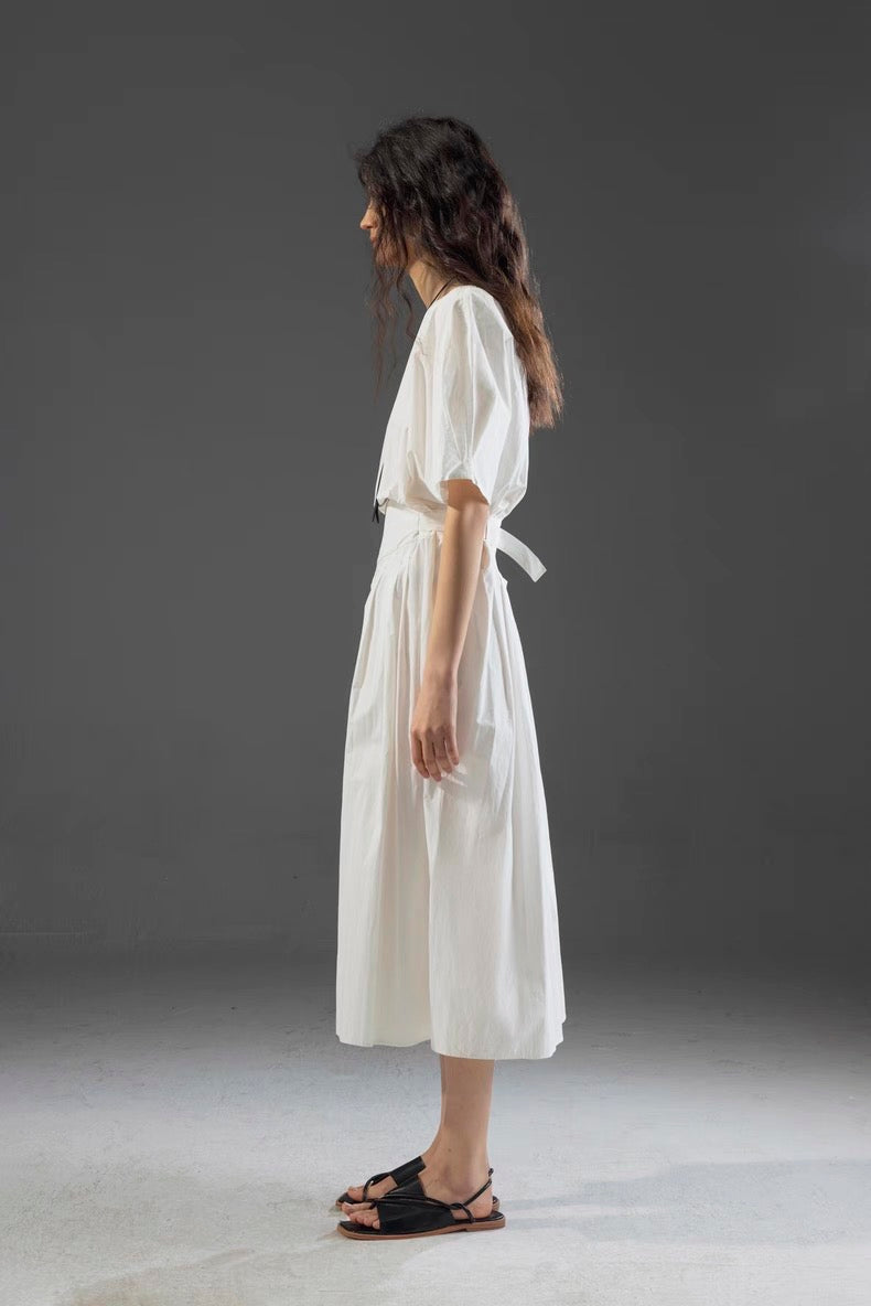 Statement sleeve prairie dress look