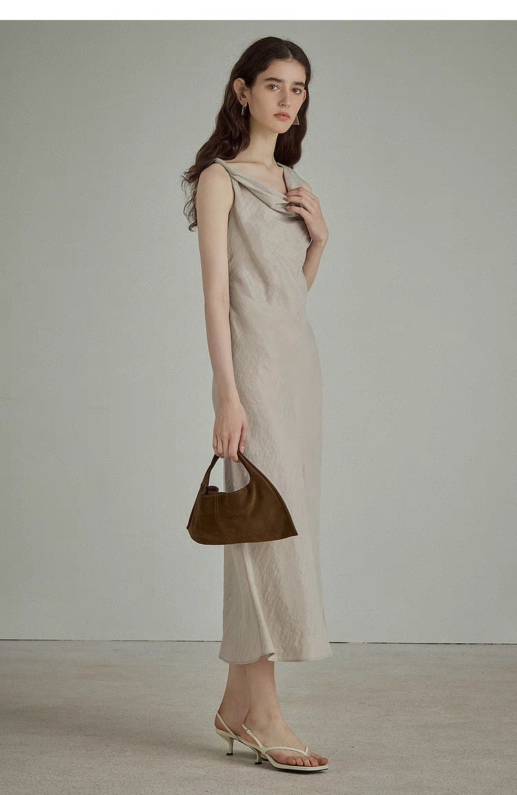 Elegant minimalist affordable luxury dress