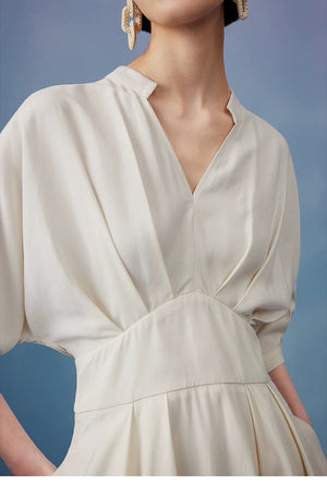 Summer formal white maxi dress