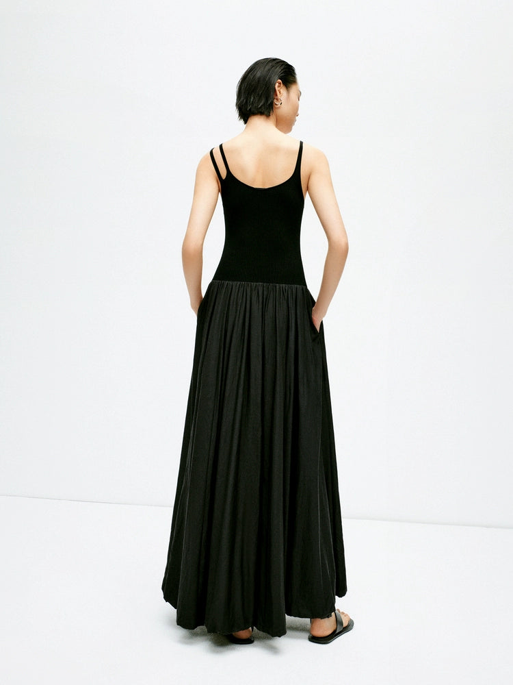 Minimalist summer knit and cotton dress