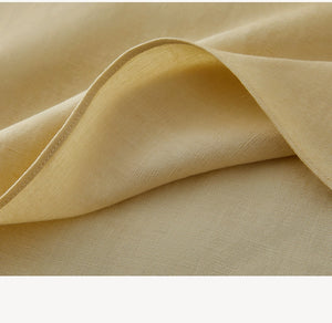 yellow dress in breathable fabric