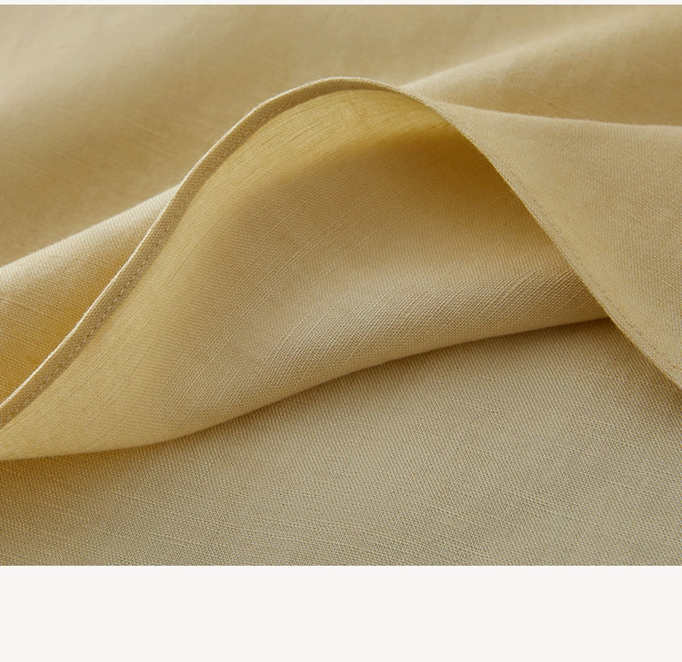 yellow dress in breathable fabric