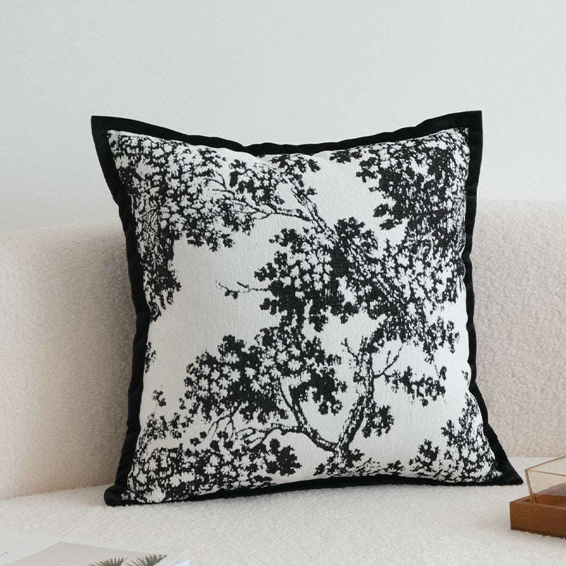 French Pillow Cover, Vintage Patterned Cushion Case for Sofa Decor