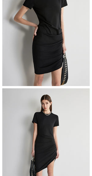 Minimalist little black dress