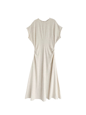 Elegant casual linen dress for warm weather