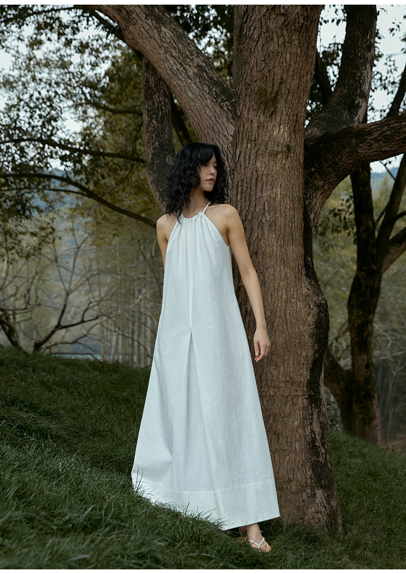 Minimalist formal black maxi gown