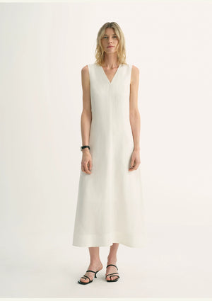 The ARTM neutral V-neck summer dress