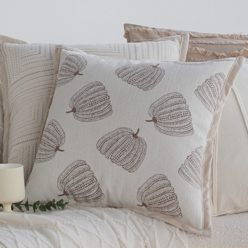 French Pillow Cover, Vintage Patterned Cushion Case for Sofa Decor