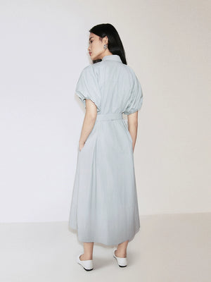 Two-piece dress set in soft resort fabric
