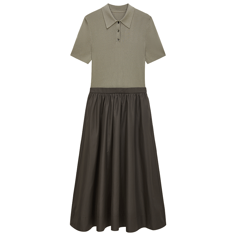 Stylish two-piece cotton blend set for women