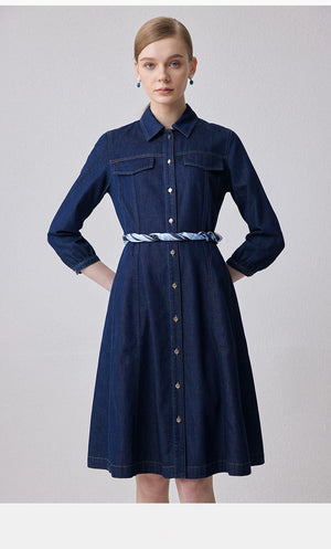 Detailed shot of chest flap pockets and button placket