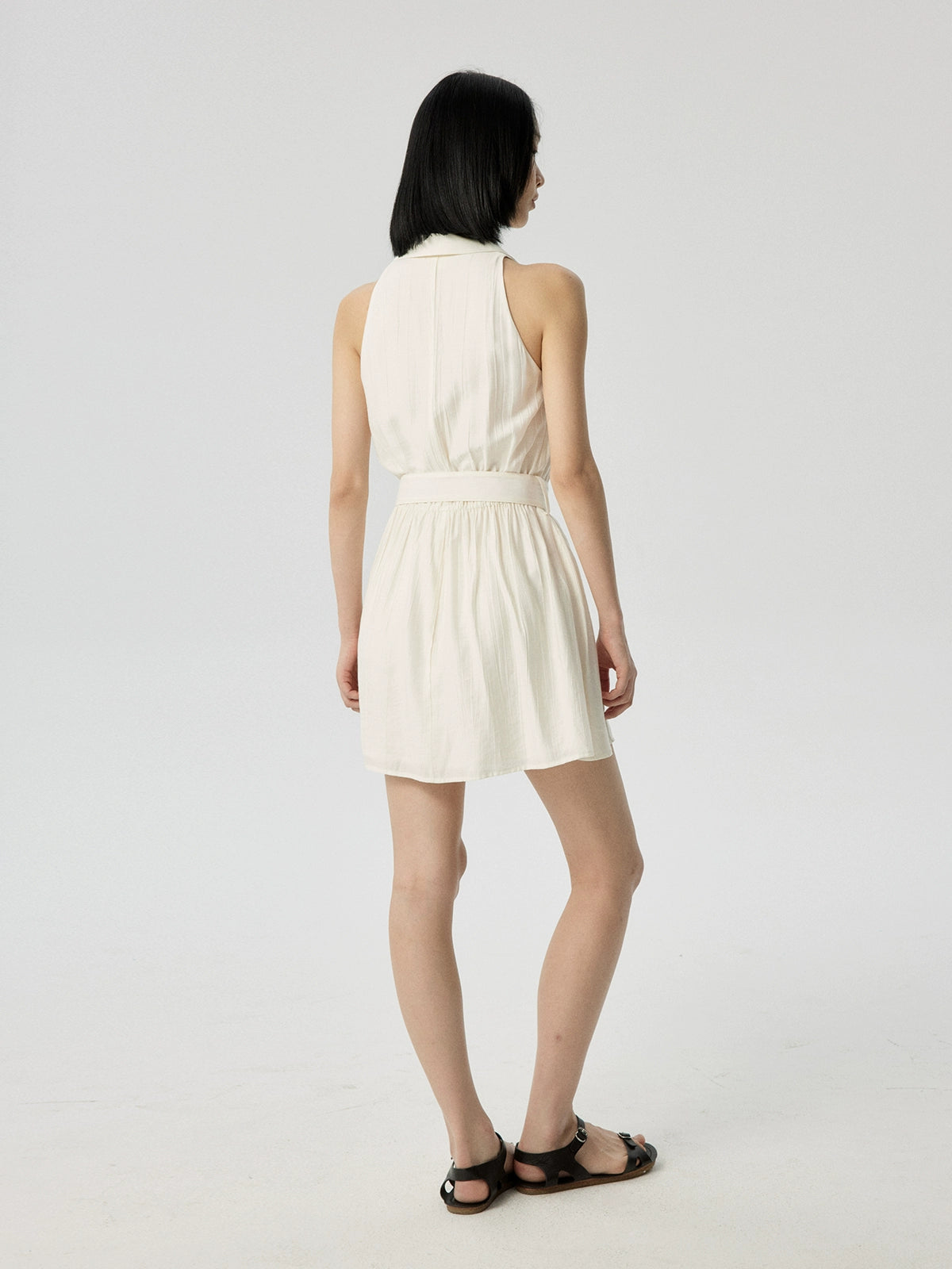 Taileroom cream short dress styled for vacation