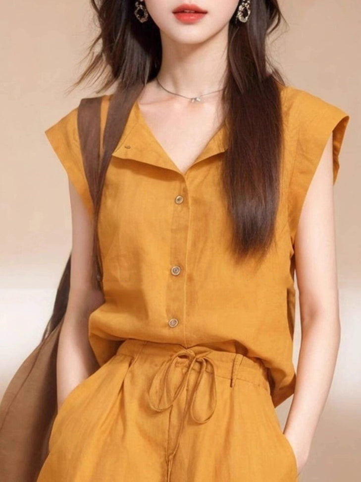 Taileroom casual matching yellow set