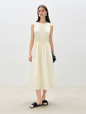 Taileroom pastel pink pleated slim-fit dress