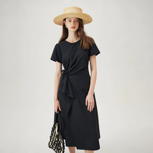 Flutter sleeve detail in soft cotton fabric