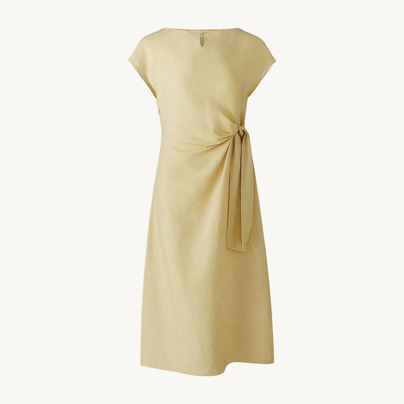 Taileroom linen midi with elegant drape