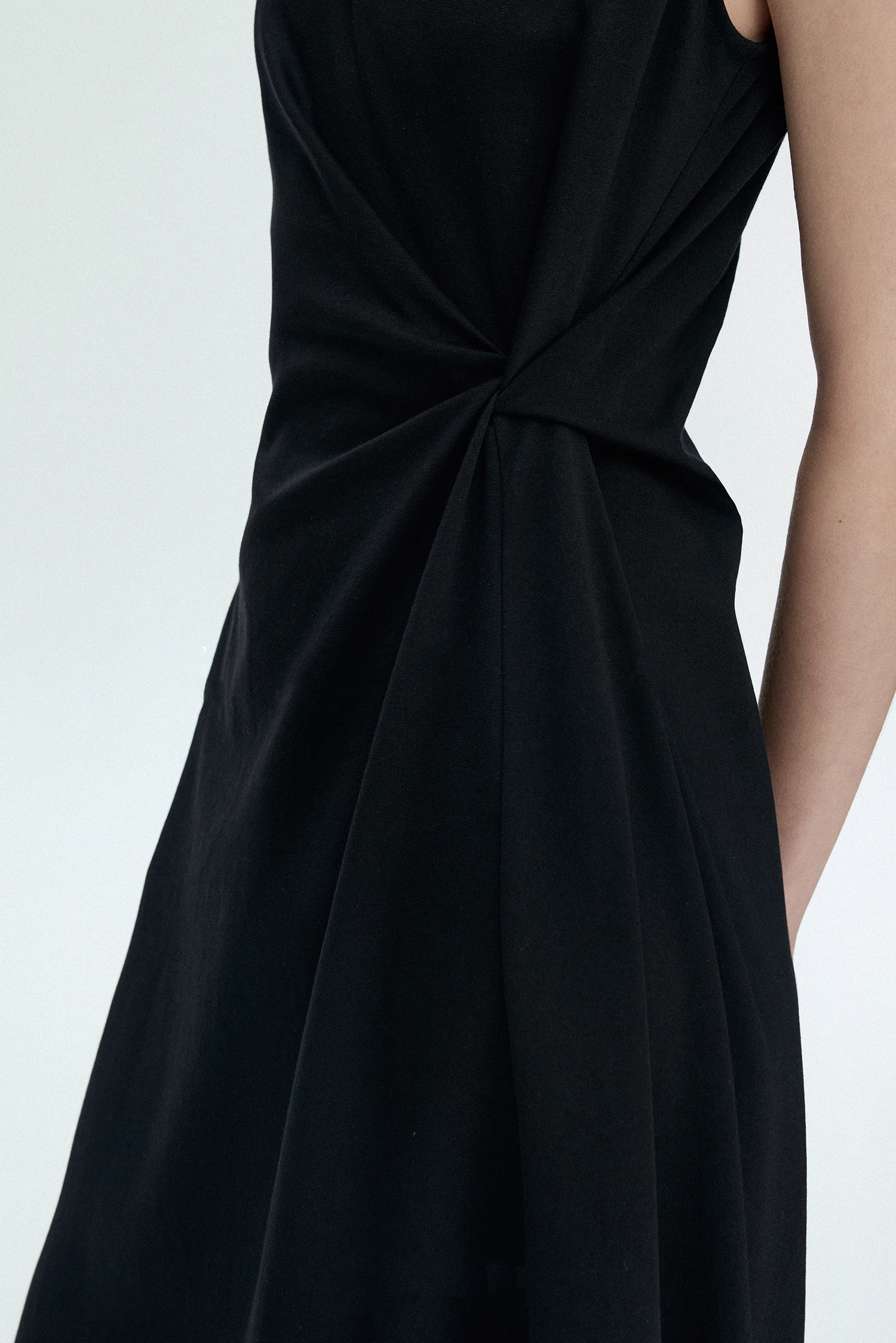 Sophisticated sleeveless vest dress for events or office