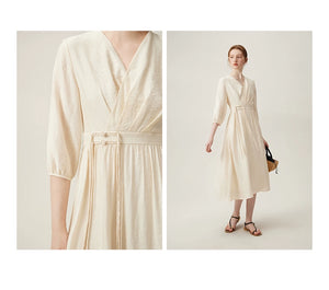 Taileroom Wind Dress styled with outdoor elegance