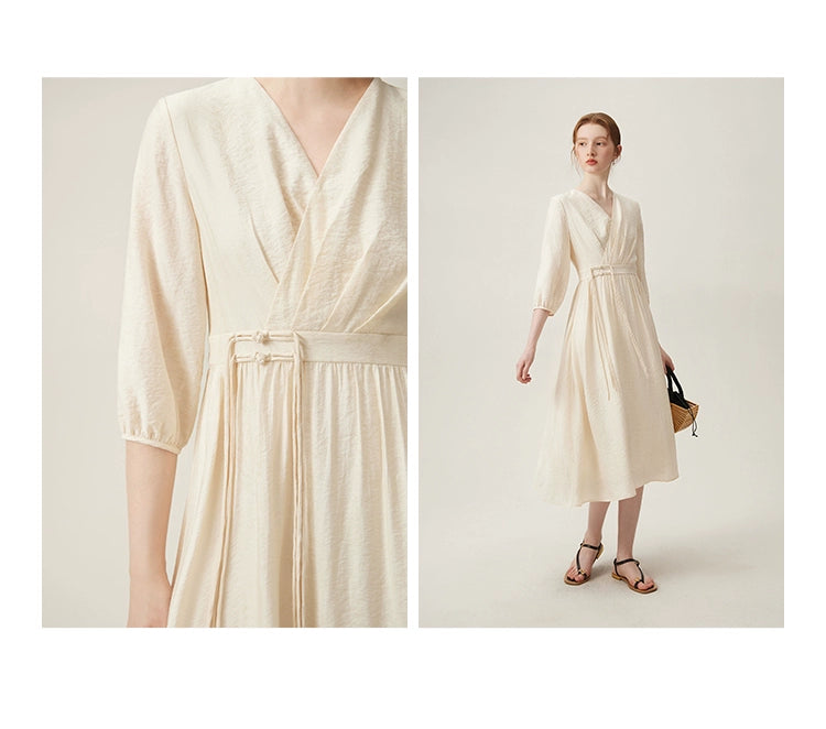 Taileroom Wind Dress styled with outdoor elegance