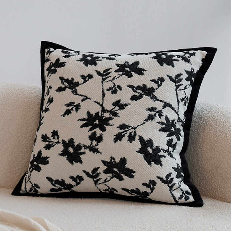 French Pillow Cover, Vintage Patterned Cushion Case for Sofa Decor